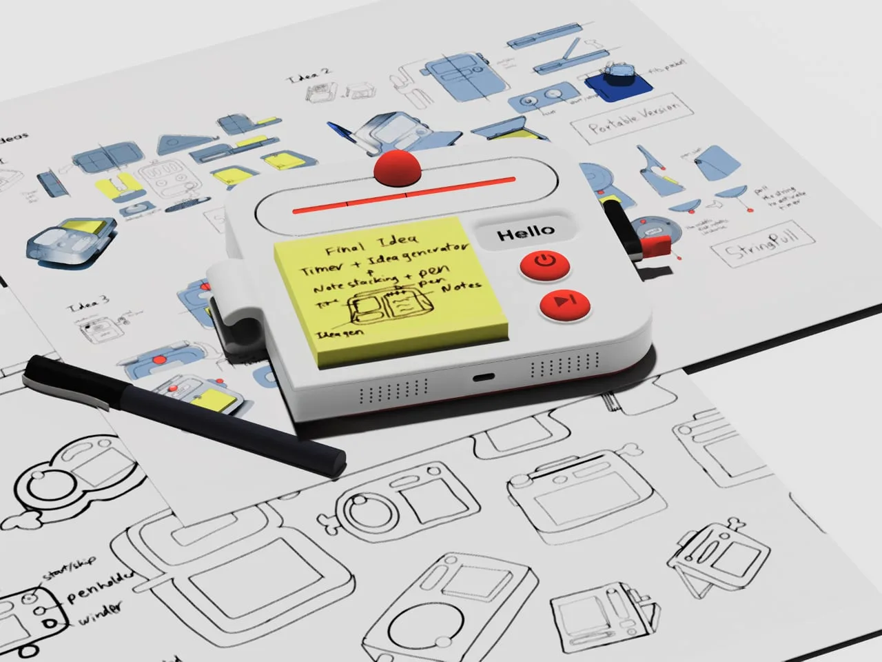 Un concepto de bolsillo para atrapar ideas de diseño antes de que se escapen