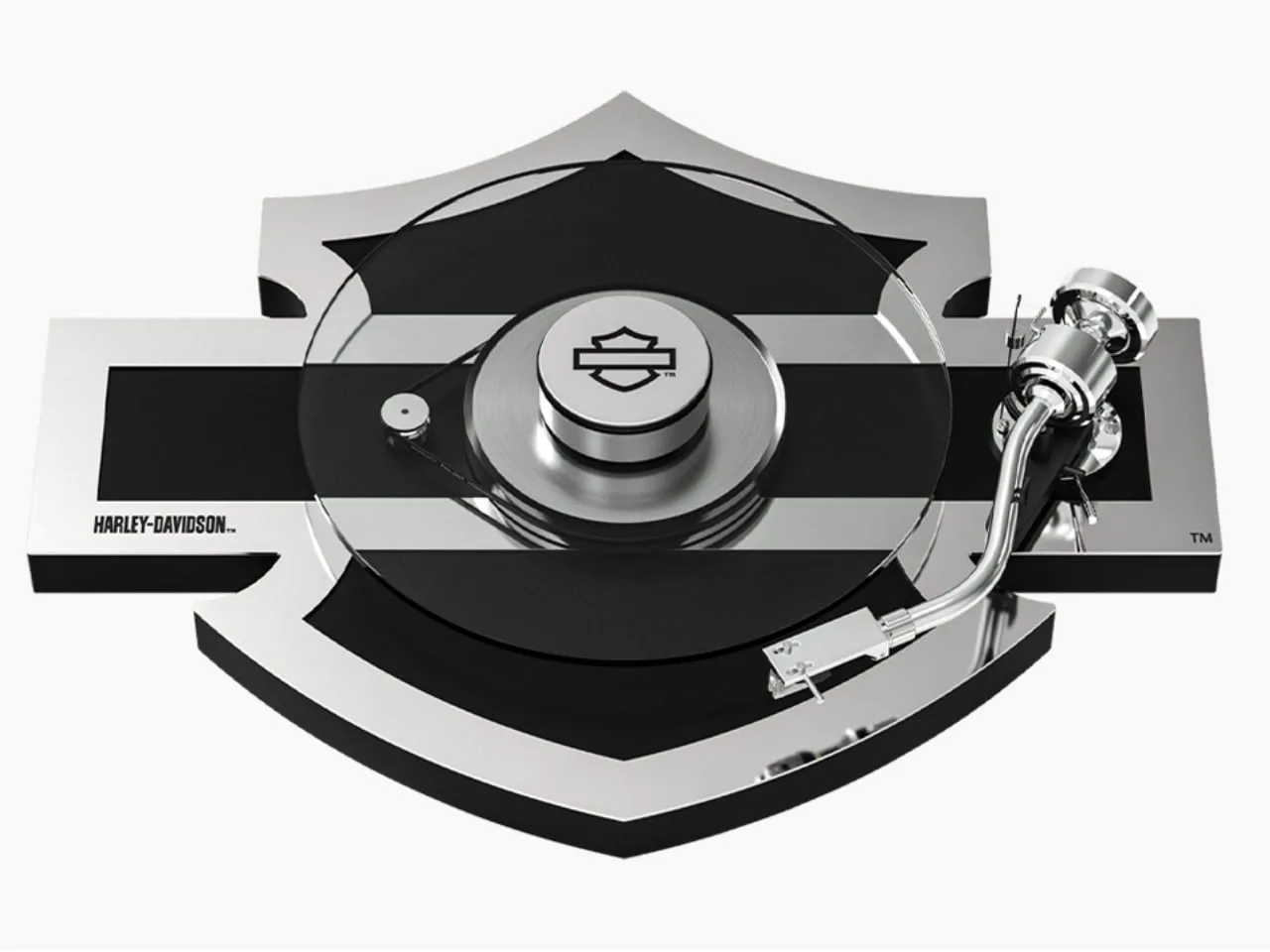 El tocadiscos de Harley-Davidson: un objeto que grita diseño de marca
